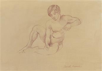 JARED FRENCH Two nude studies.